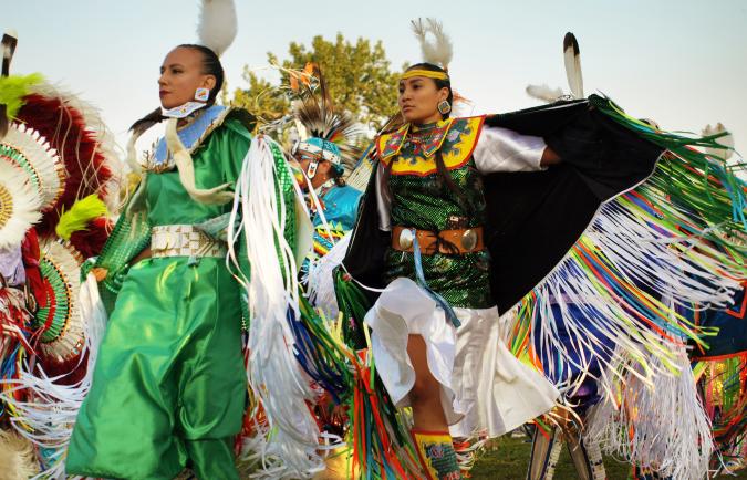 powwow dancers
