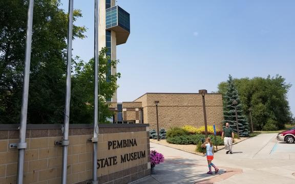 The Pembina State Museum features an observation tower to overlook the Red River Valley of North Dakota and Canada