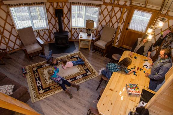 Yurt camping