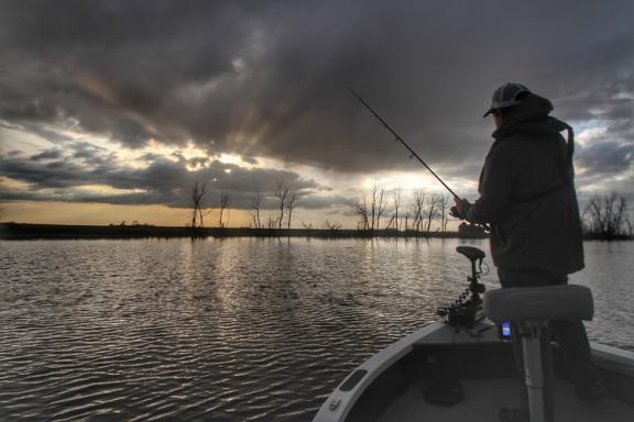 Sunset fishing