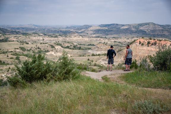 Scenic view of Theodore Roosevelt National Park