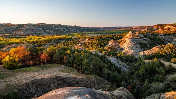 Fall photo of Theodore Roosevelt National Park by More than Just Parks