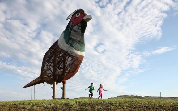 Enchanted Highway pheasants