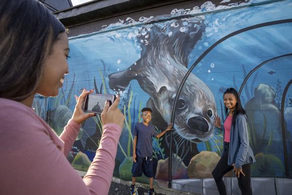 Wahpeton mural