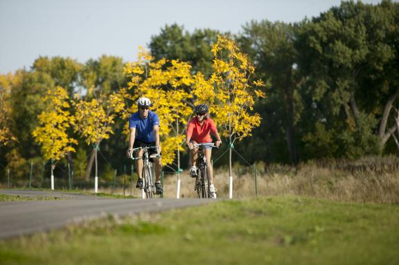 biking on the Greenway