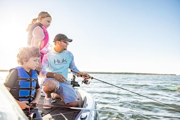 Fishing in Devils Lake