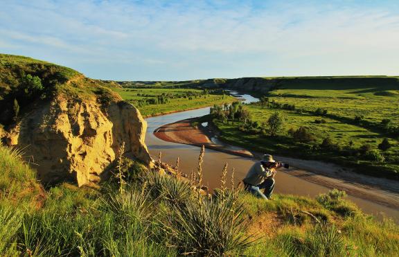 Photographing the Little Missouri River Landscape in the Badlands of ND by Dave Bruner
