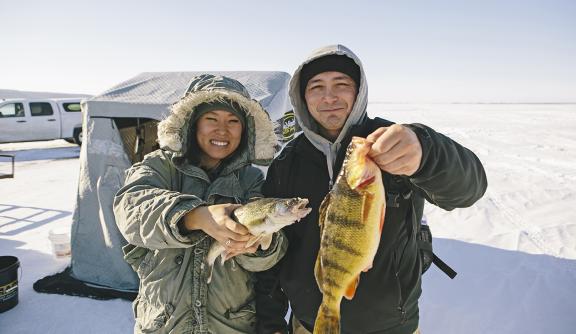 ice fishing pays off