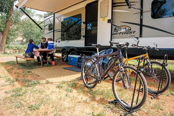 Camping in medora