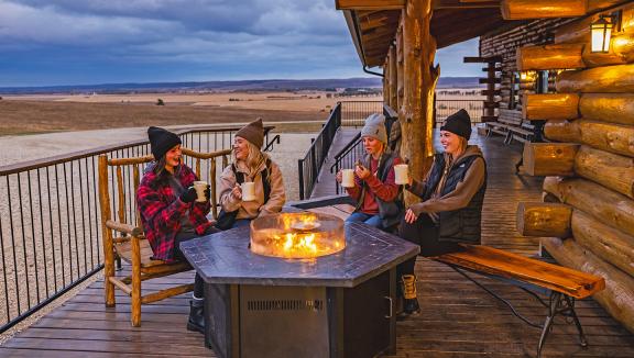 enjoy the fireplace