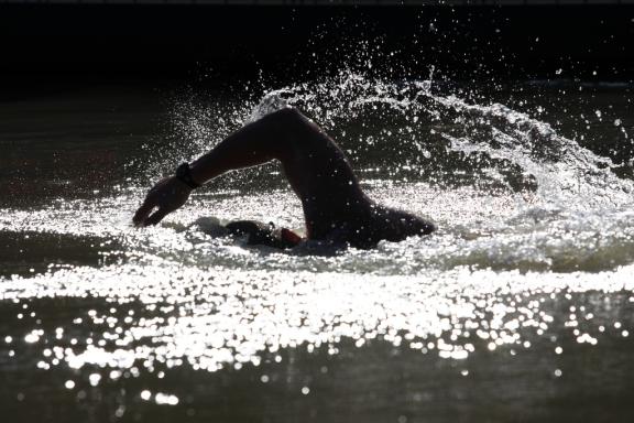 Person swimming