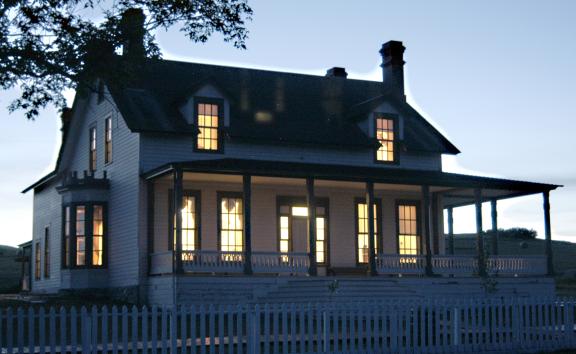A view of the Custer House