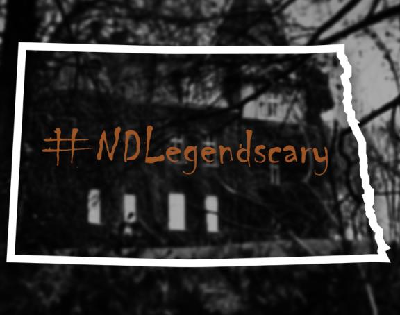A dark image with the text "#NDLegendscary" in the center