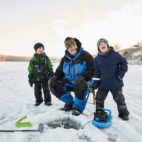 ice fishing