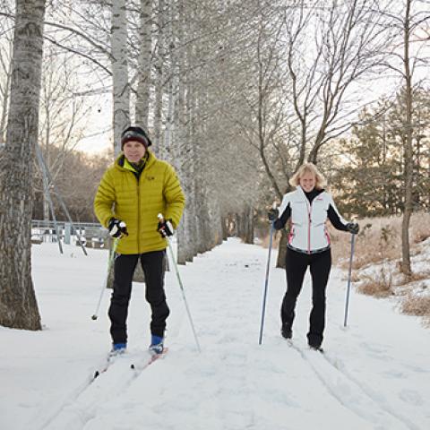 cross-country skiing