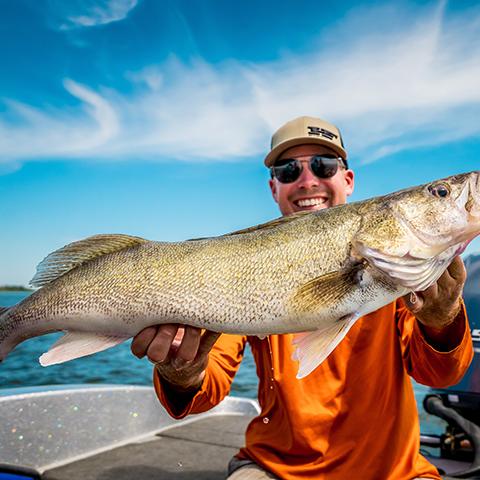 Catching a walleye