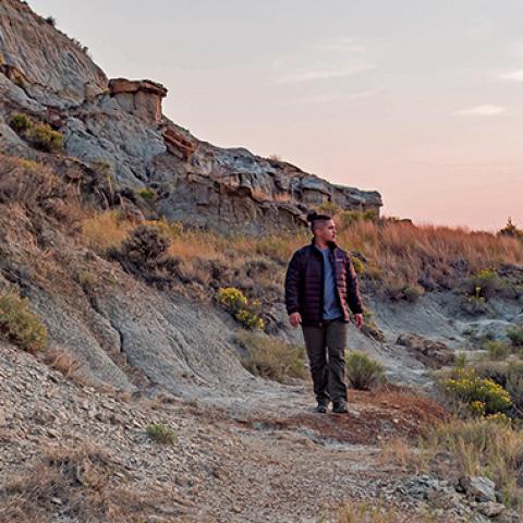 hiking in Theodore Roosevelt National Park