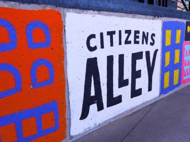 citizens alley in downtown minot photo