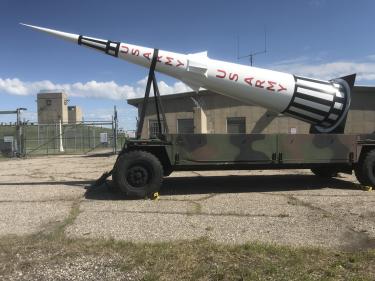 rsl3 full scale 27 ft. nike sprint missile & us army transport  photo