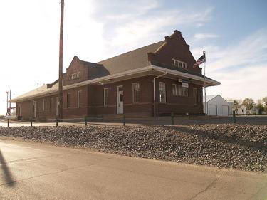 rugby amtrak depot photo
