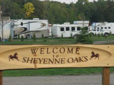 sheyenne oaks welcome sign photo
