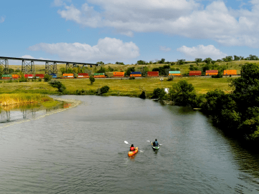 kayaking the sheyenne river photo