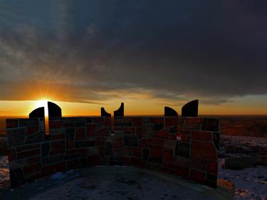 mystical horizons, a modern-day stonehenge photo