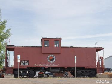 rosebud visitor center outdoor rail car  photo