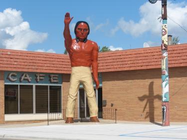 the 'big chief' at the chieftain in carrington nd. photo