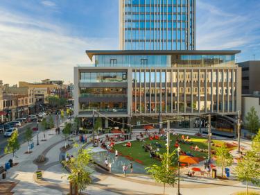 jasper hotel and neighboring broadway square photo