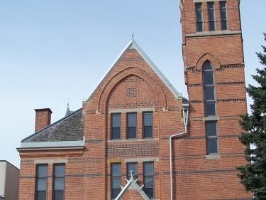 Outside Historic 1883 Stutsman County Courthouse