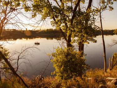 fishing on jamestown reservoir photo