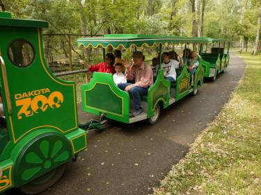 train at dakota zoo in bismarck photo