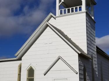dickey county heritage center's historic 1891 church at the dickey county historical park in oakes, nd photo