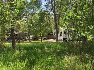 camping in the downstream campground photo