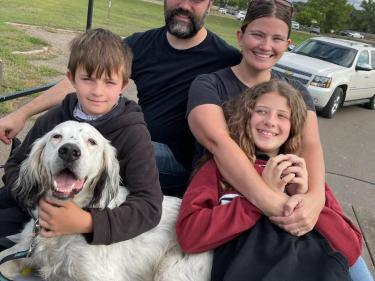 family of west river wagon rides photo