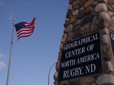 geographical center of north america monument photo