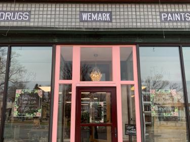 peony petals floral store front photo