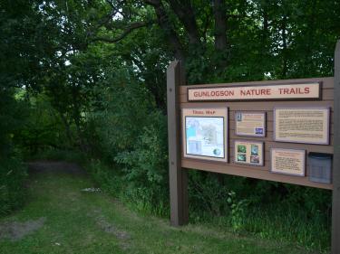 The Gunlogson Nature Preserve is located within Icelandic State Park and offers 3 miles of trails through the 200 acre nature preserve.