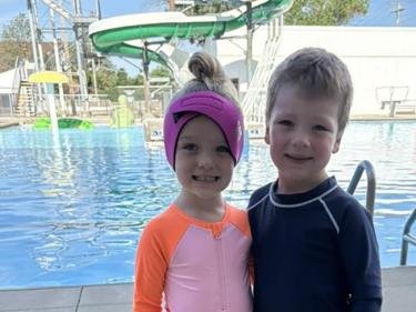 kids at the hazen swimming pool. photo