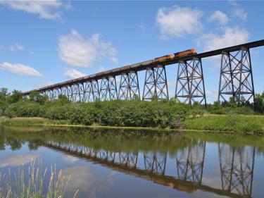 hi-line railroad bridge photo