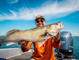 Catching fish on Devils Lake
