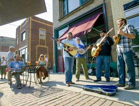 street concert in Grand Forks