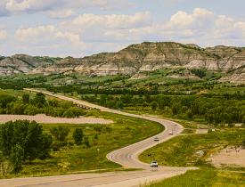 Scenic drive through Killdeer