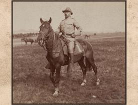 Theodore Roosevelt on a horse