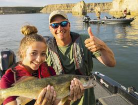 Fishing on Lake Sakakawea