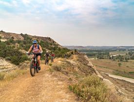 Biking TRNP trails