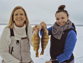 catching fish