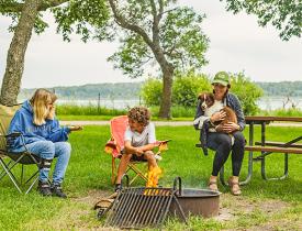 Camping at Graham's Island