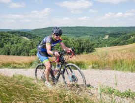 Biking in the Pembina Gorge